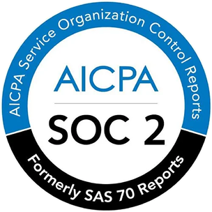 FinCEN real estate report A circular logo displaying AICPA SOC 2 in the center. The blue outer ring reads AICPA Service Organization Control Reports, and the black inner ring says Formerly SAS 70 Reports.