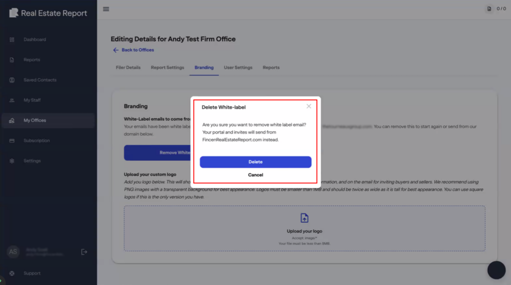FinCEN real estate report A customer support page for Real Estate Report with options to submit a support or feature request ticket, fields for email and phone number, and a chat window stating, Chat Currently Unavailable.