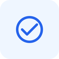 FinCEN real estate report A blue check mark inside a blue circle on a light, slightly gradient background.