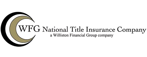 FinCEN real estate report Logo of WFG National Title Insurance Company, featuring a gold and black crescent design to the left of the company name and the tagline a Williston Financial Group company below the main text.